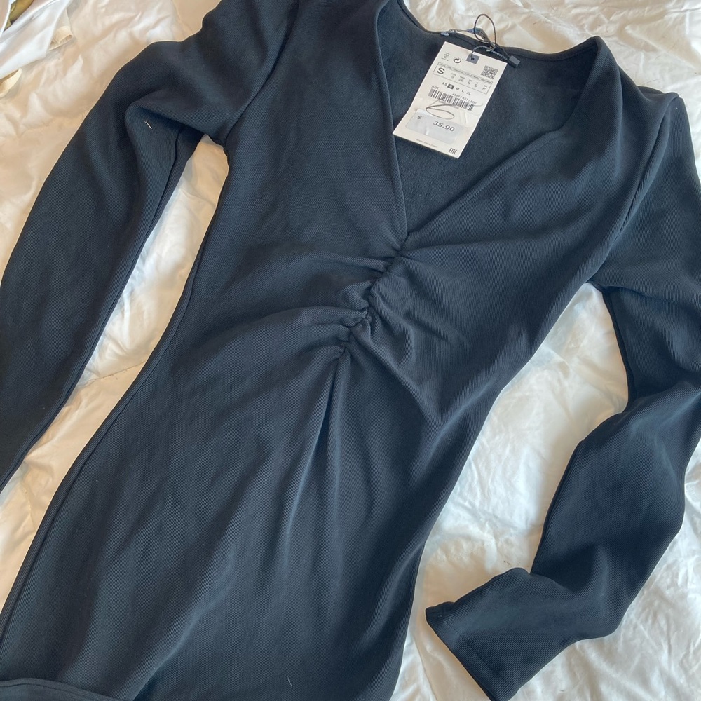 Zara Black Dress Small NWT